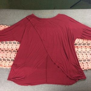 Rue21+ maroon tunic size 2x HAS POCKETS!!!